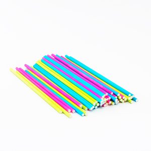 Palitos para piruletas de papel kraft multicolor