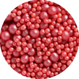 Perlas rojas mini y medium