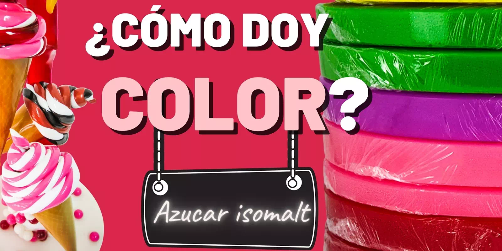 Isomalt und Farbe