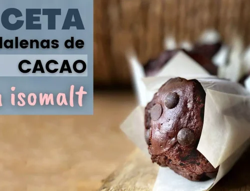 Cocoa muffins with isomalt