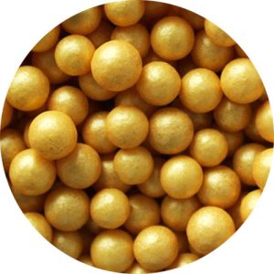 Sprinkles perlas grandes oro