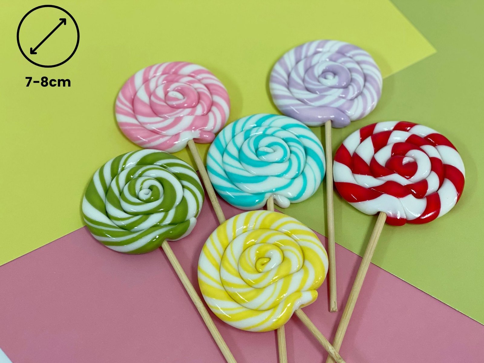 Piruletas personalizadas lollipops bicolor