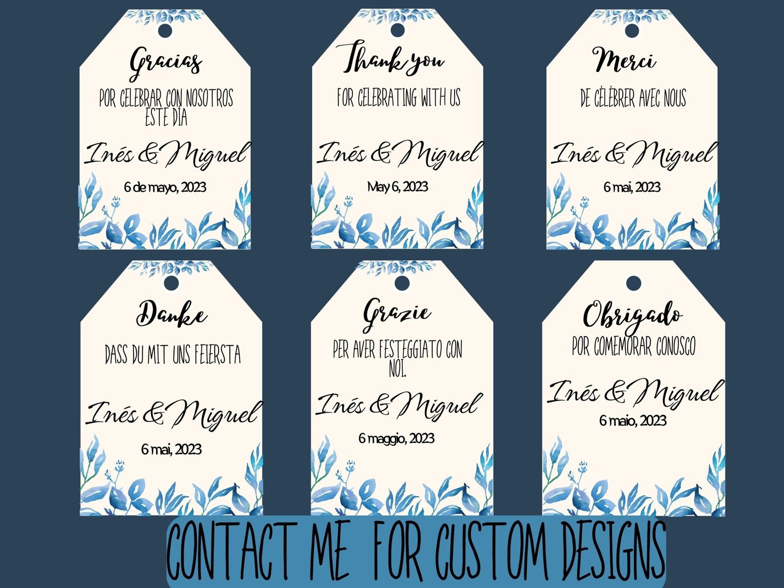 Detalles de boda con ilustración personalizada - Imagen 3