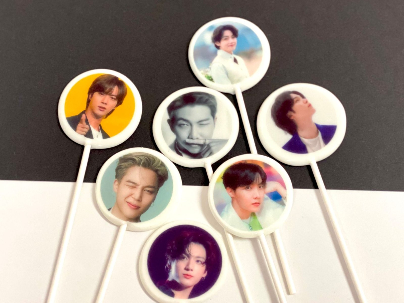 Piruletas personalizadas banda BTS