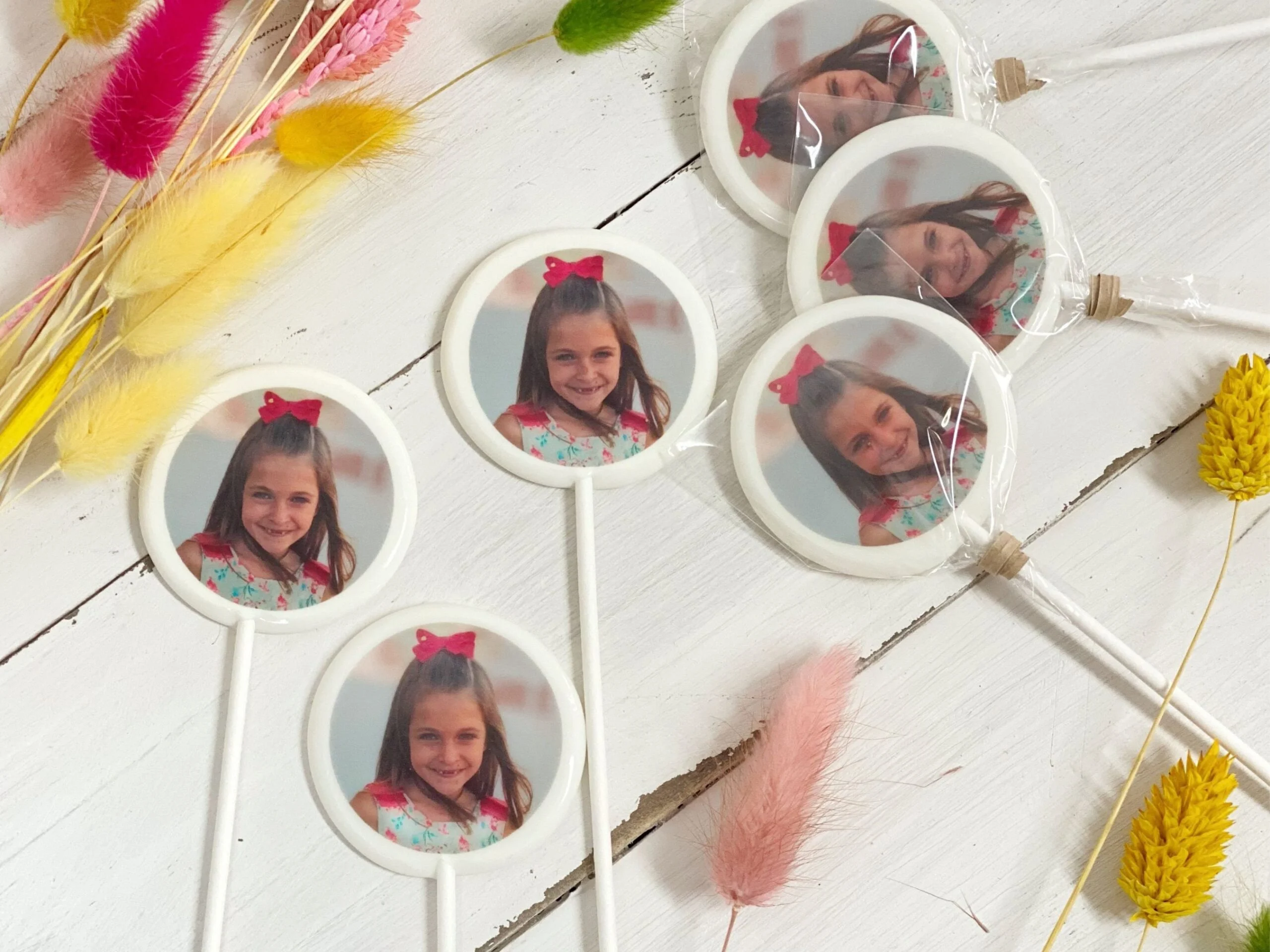 Piruletas personalizadas con fotos