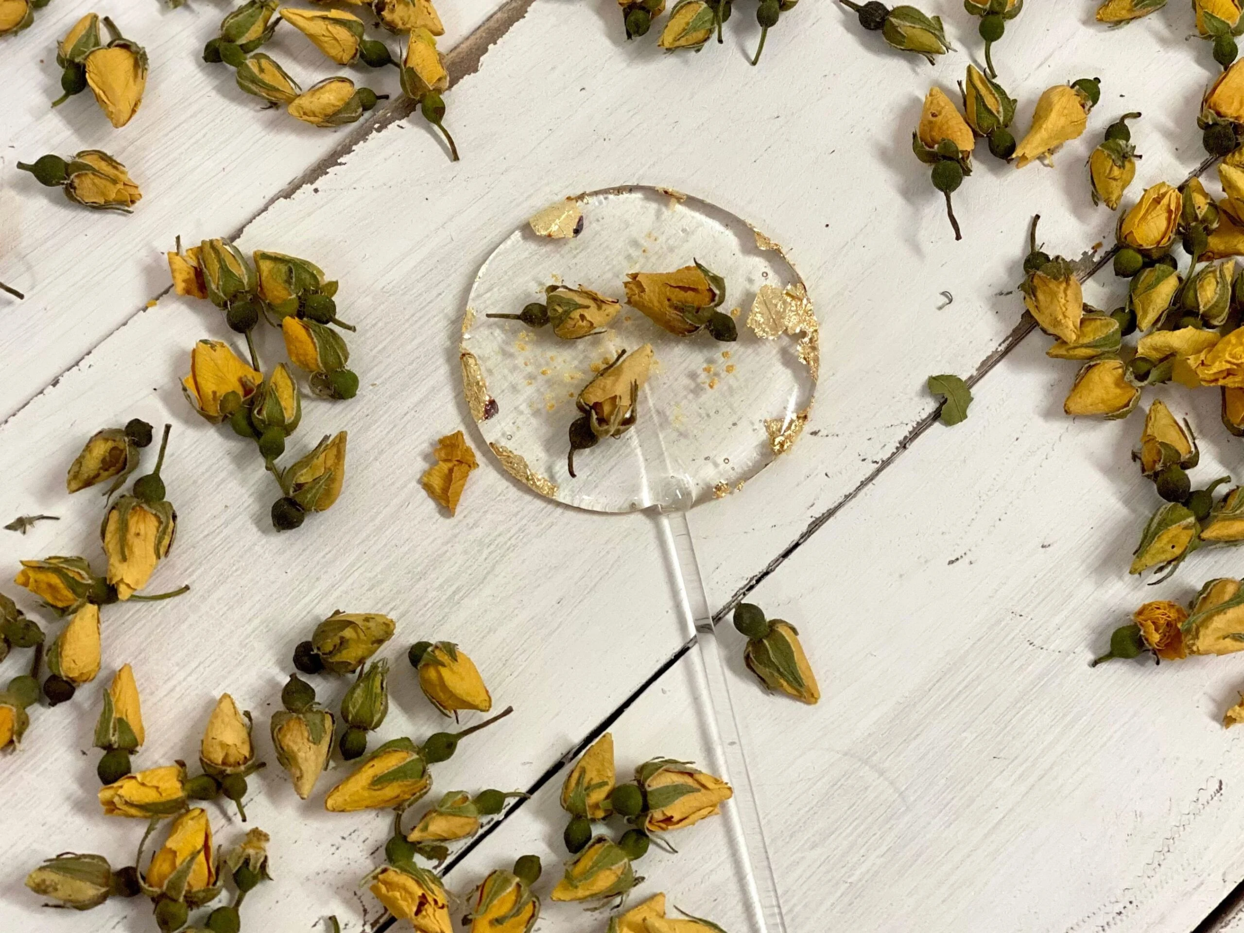 Mini sucettes personnalisées, roses et jaunes