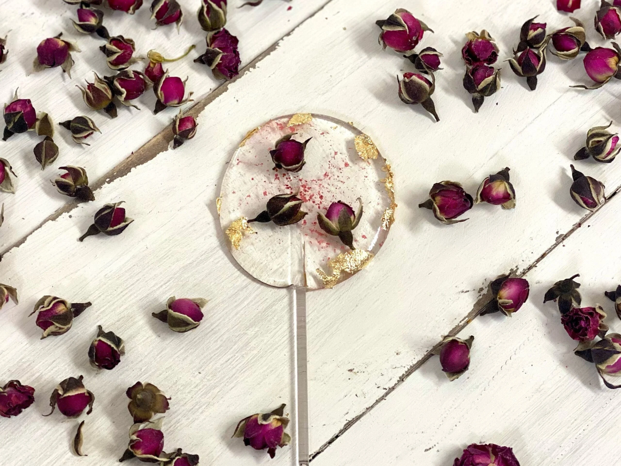 Custom mini pink red lollipops