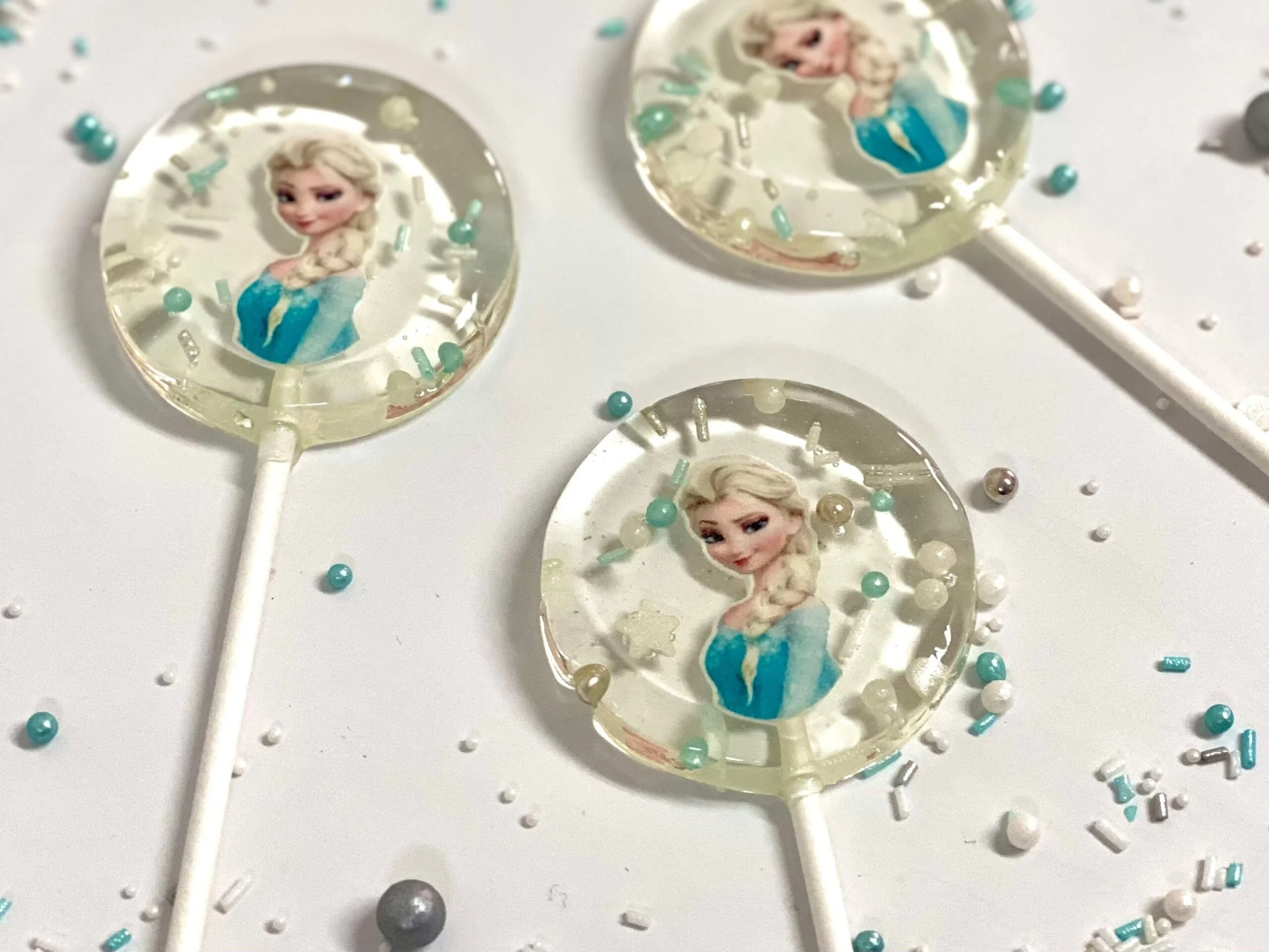 Piruletas personalizadas princesa Elsa Frozen - Imagen 2