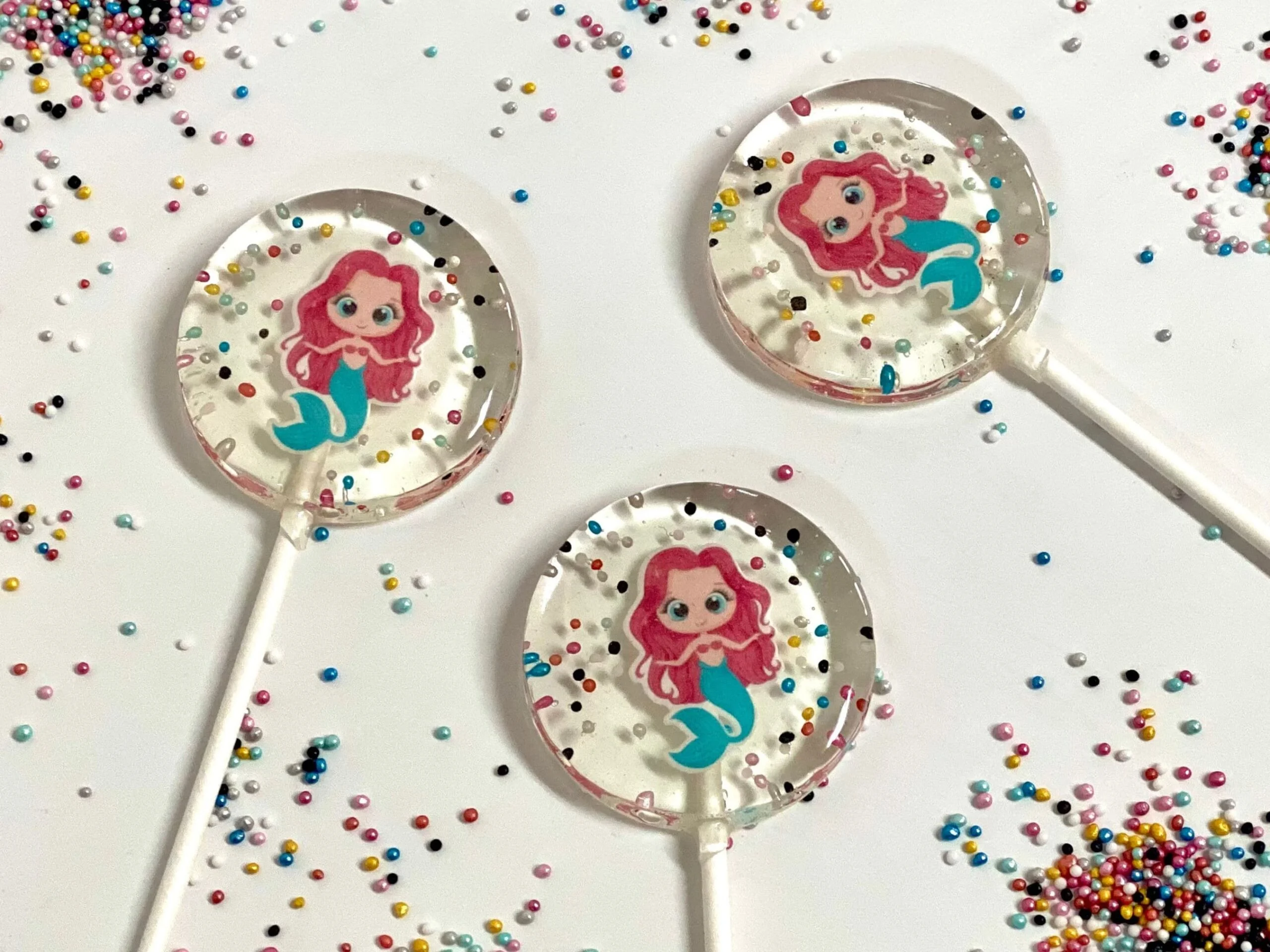 Piruletas personalizadas de sirena