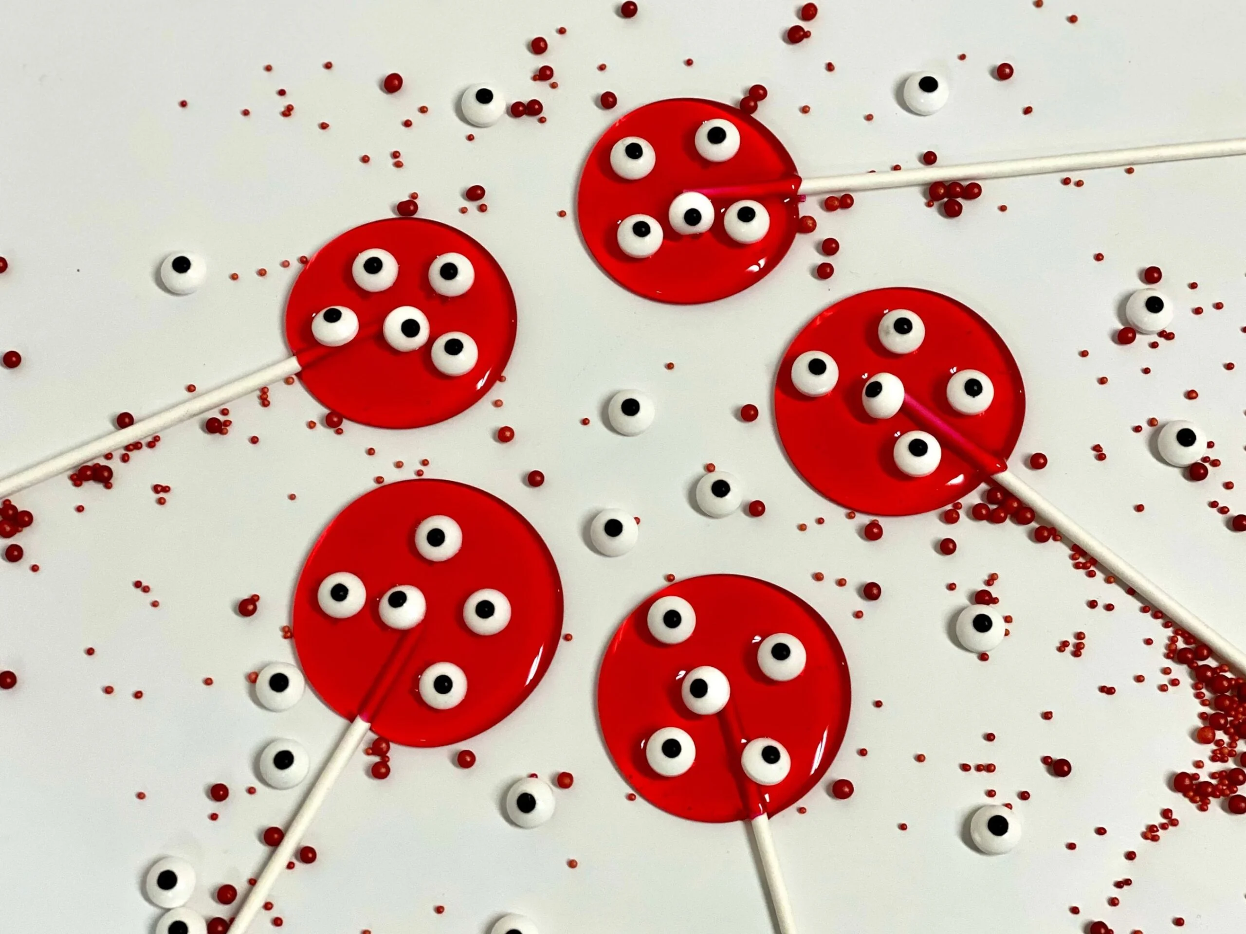 Piruletas personalizadas con ojos Halloween