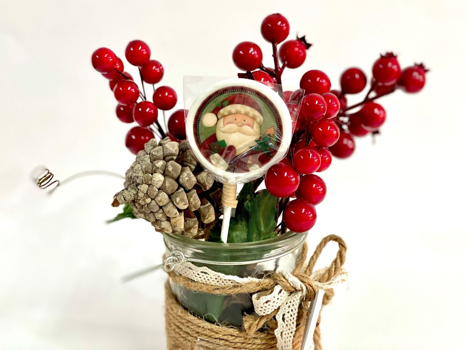 Piruletas personalizadas Santa Claus vintage - Imagen 3