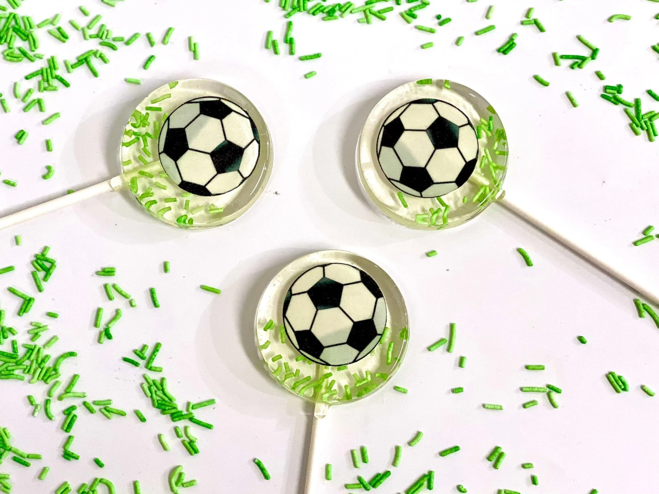 Piruletas personalizas balón de fútbol