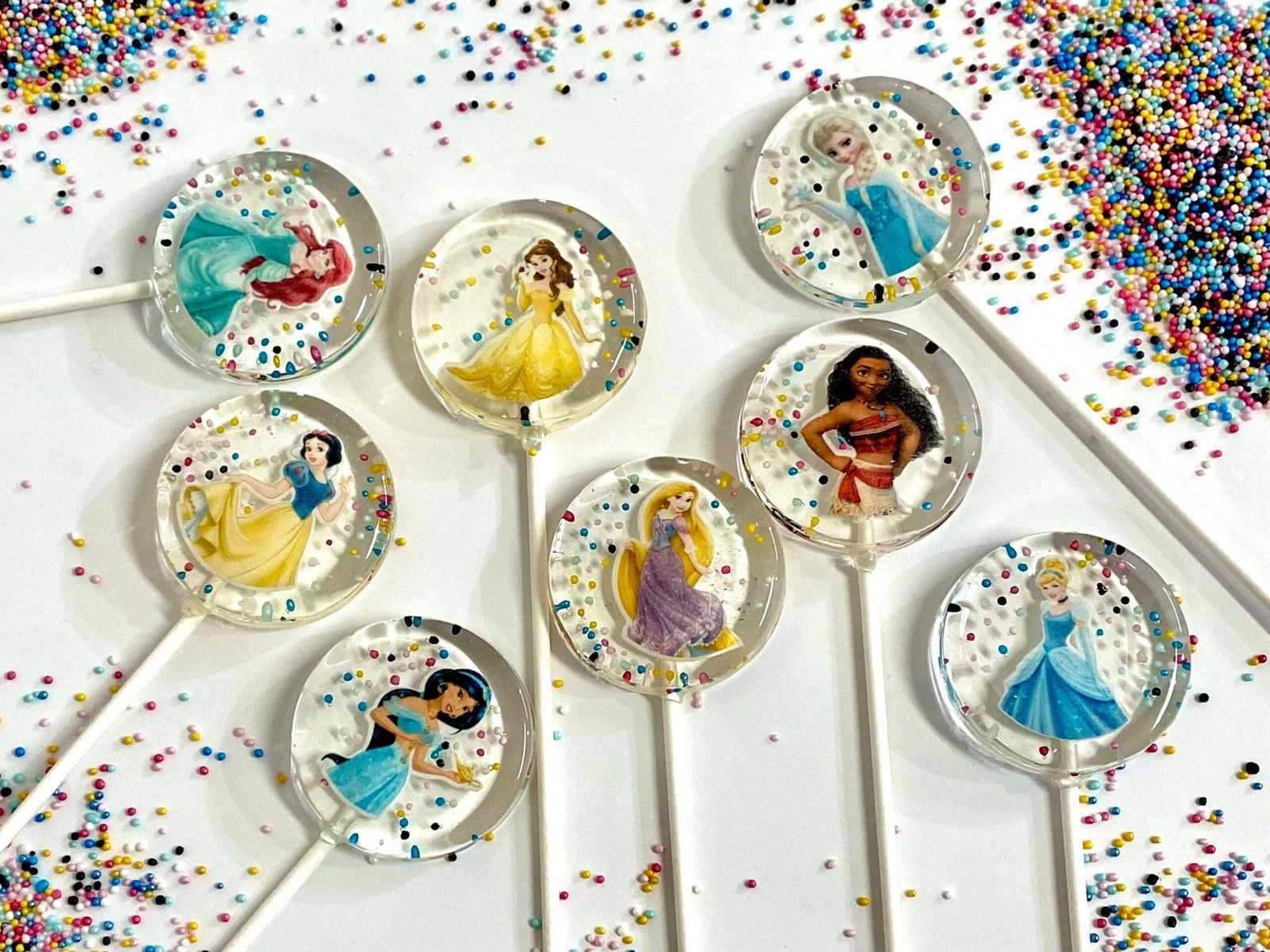 Piruletas personalizadas princesas Disney