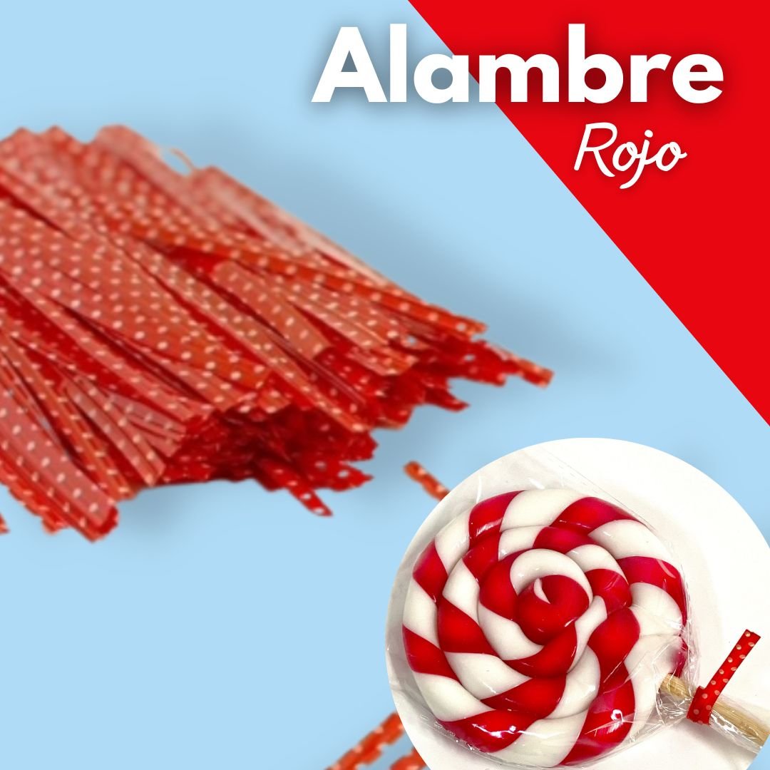 Red wires with a polka dot pattern