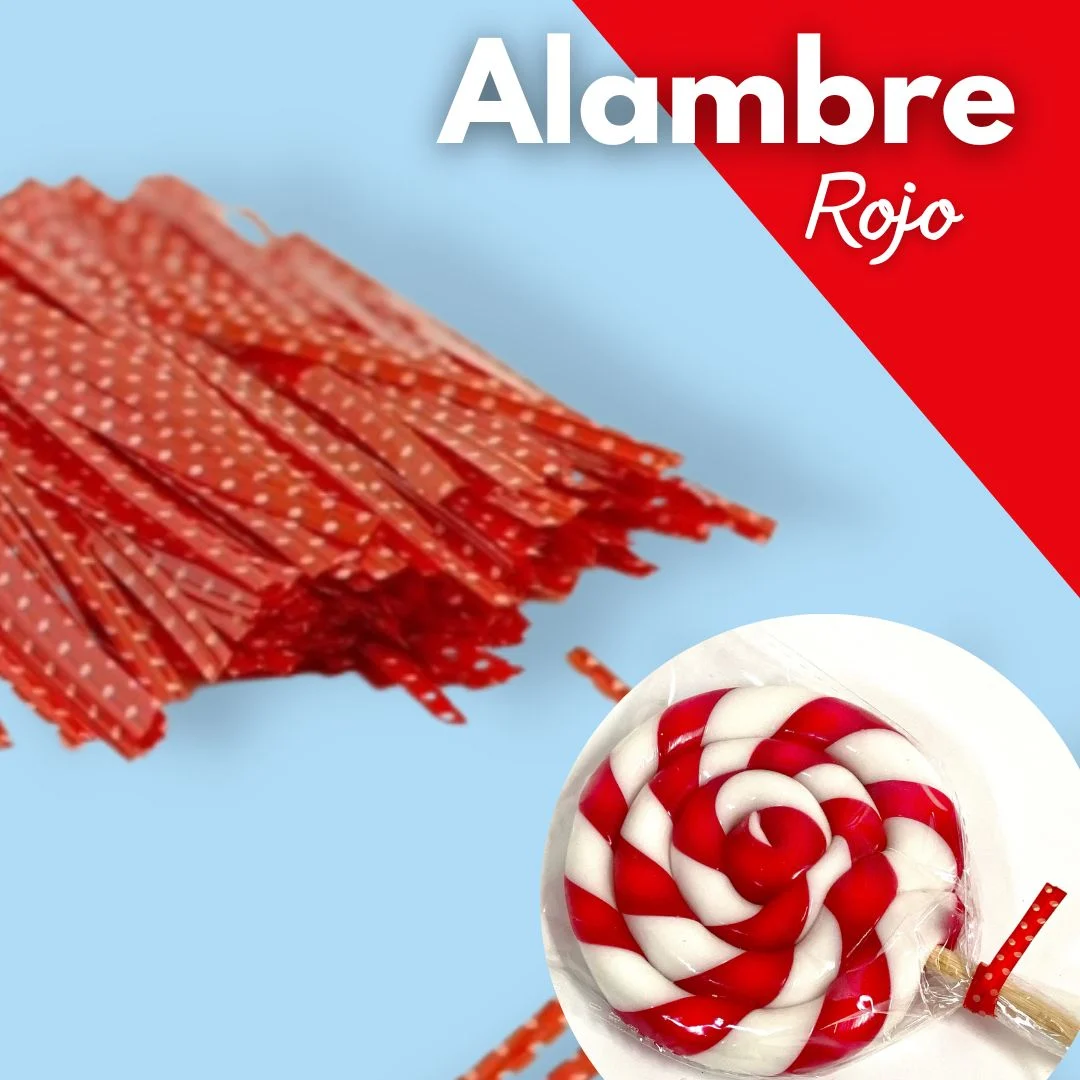 Red wires with a polka dot pattern