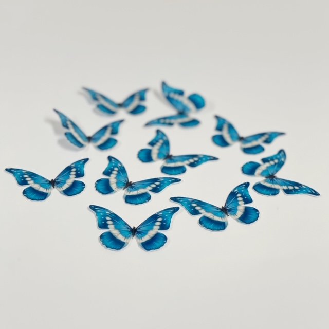 Papillons bleus gaufrettes – Image 3