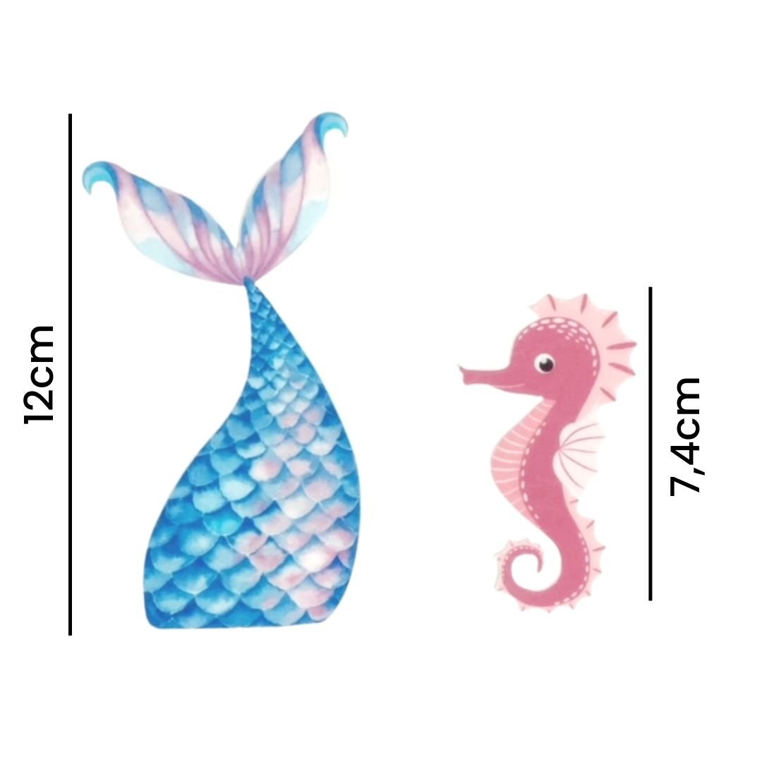 Motifs de sirène en gaufrette – Image 2