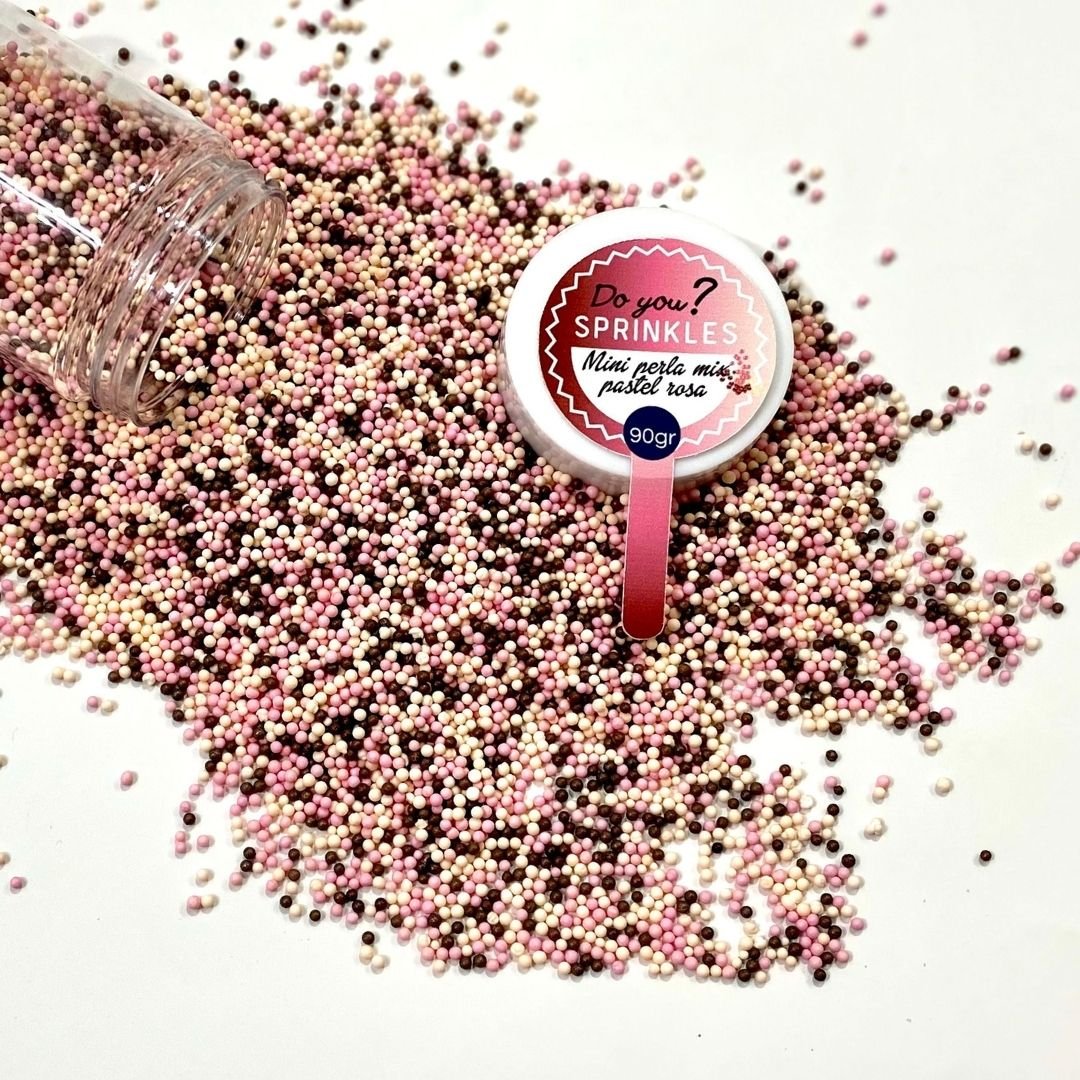 Mini-Perlenmix in Pastellrosa