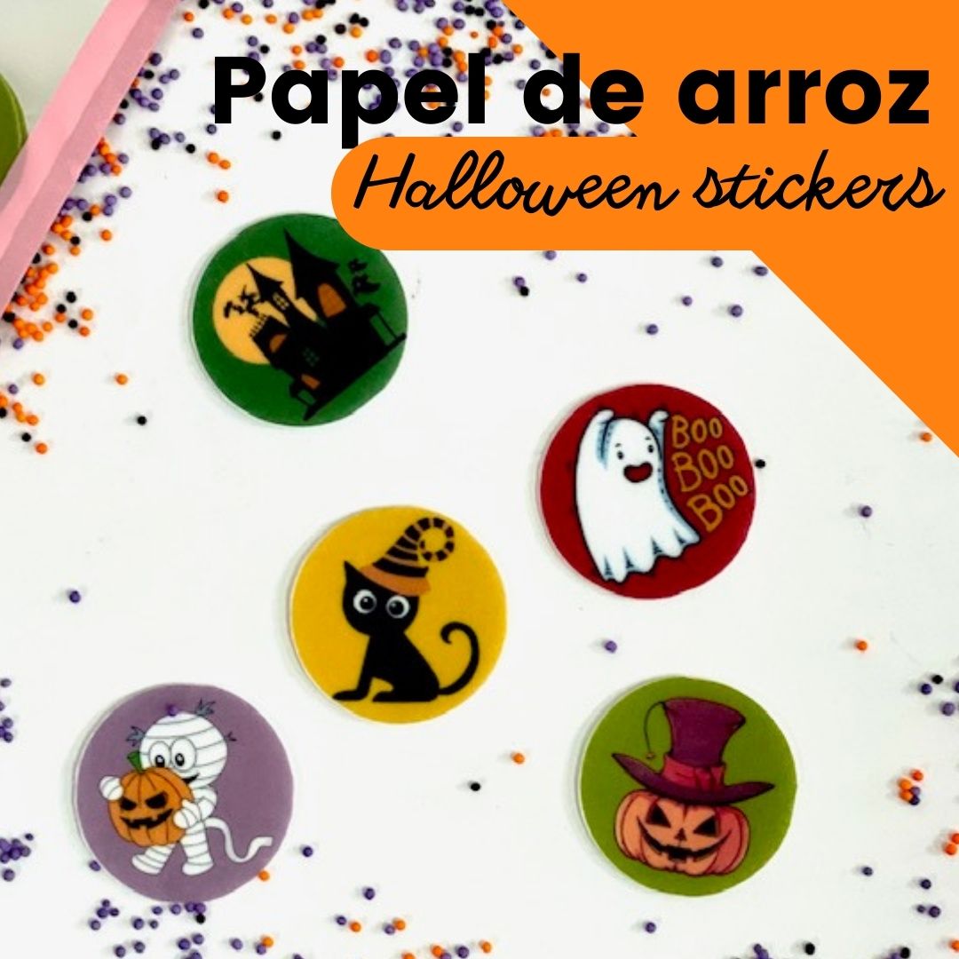 Oblaten-Halloween-Aufkleber