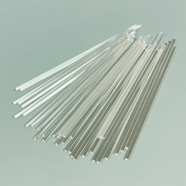 Clear acrylic lollipop sticks