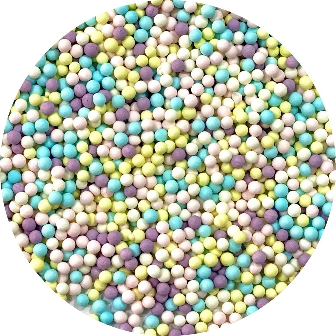 Pastellfarbene Zuckerperlen, 4 mm – Bild 2