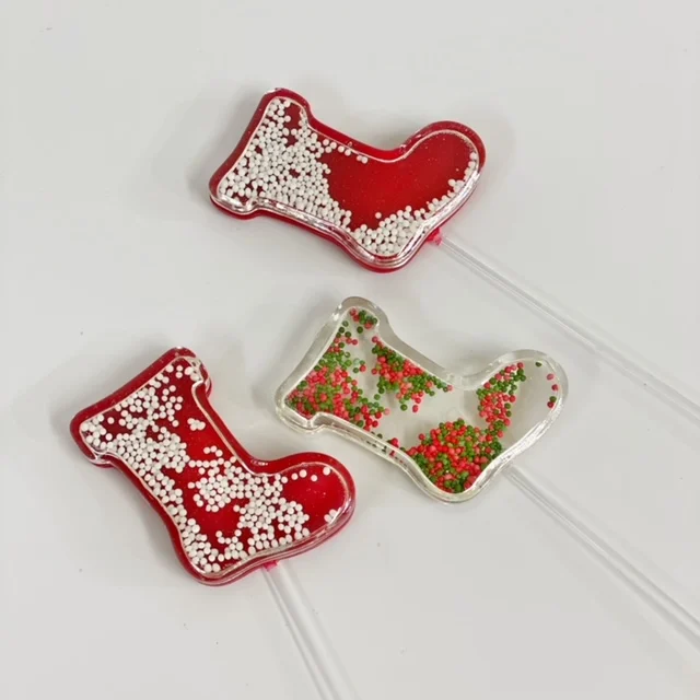 Moule en silicone avec effet hochet, botte de Noël – Image 5