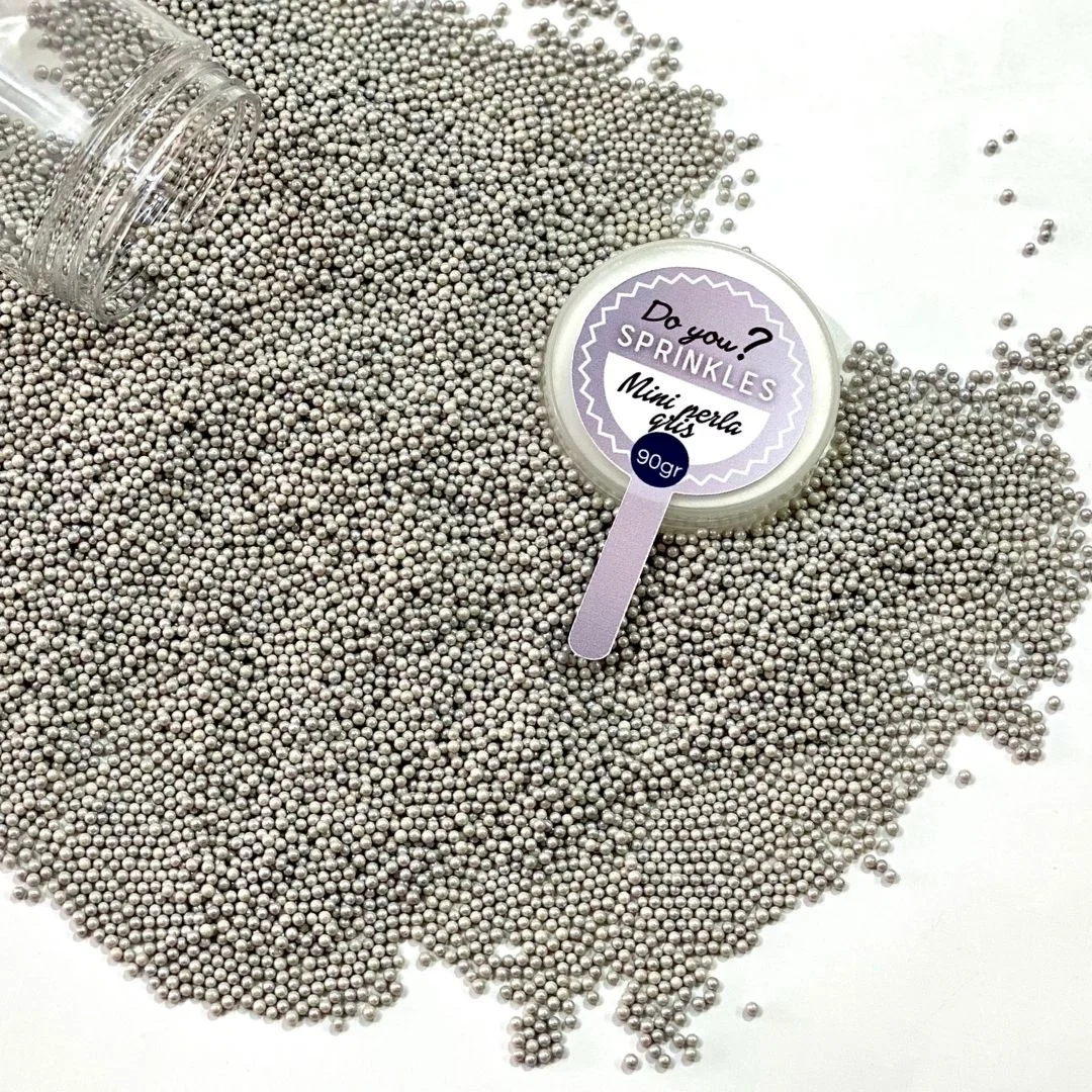 Mini perlas plata