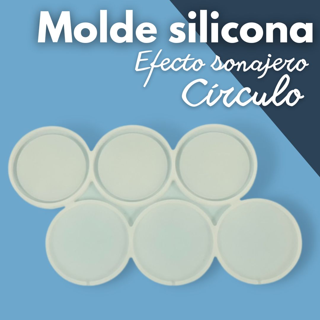 Circle rattle effect silicone mold