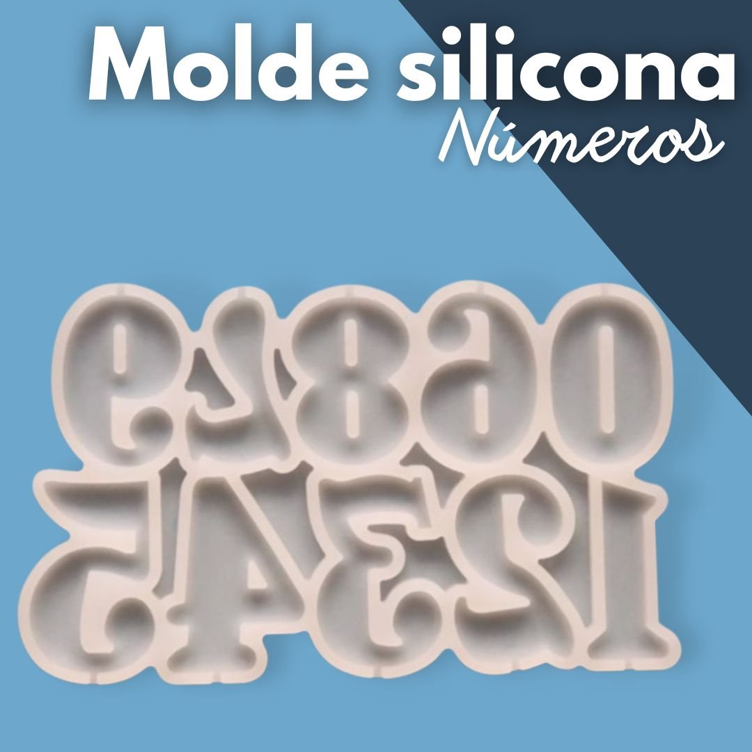 Silicone mold of numbers