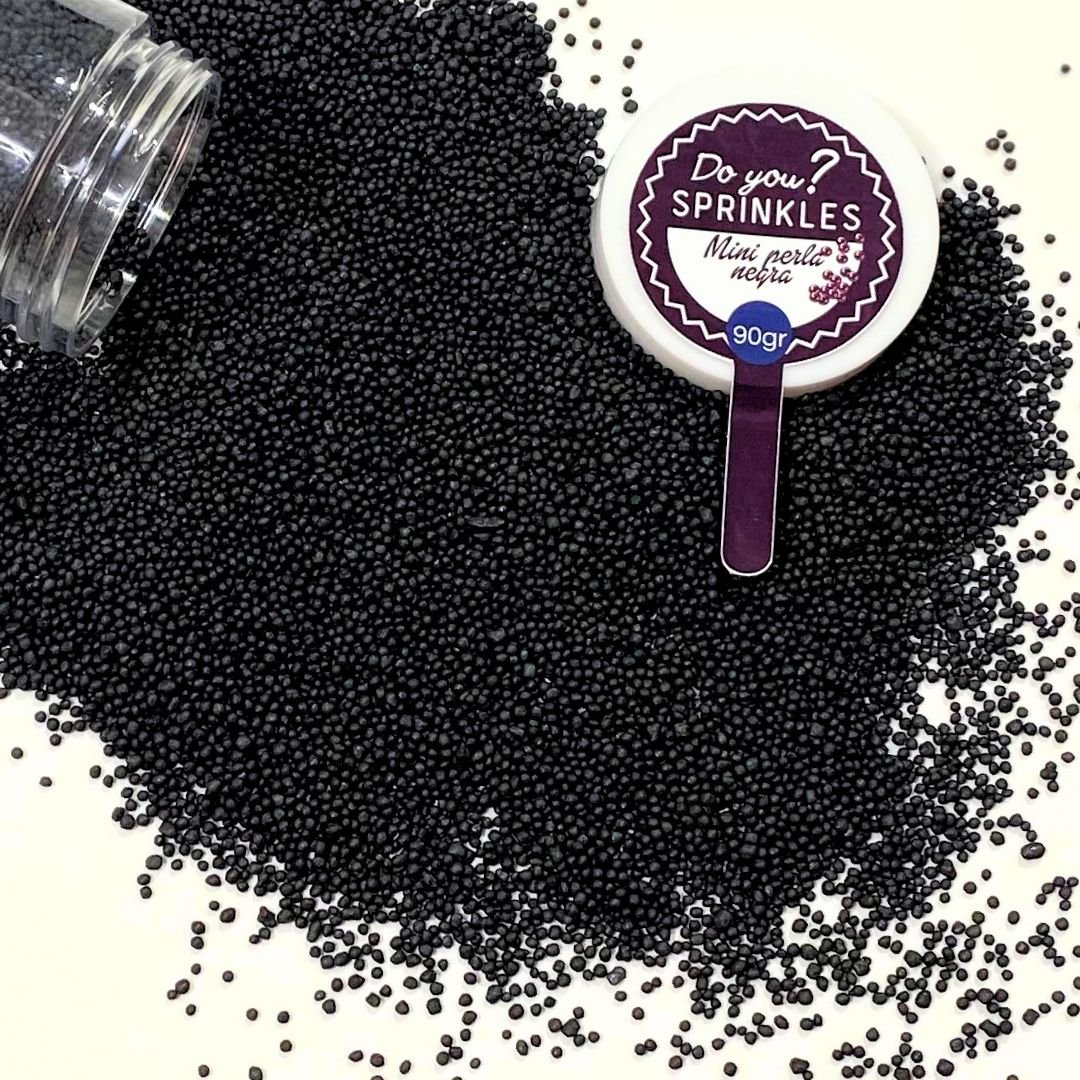 Mini-Nonpareilles schwarze Perlen
