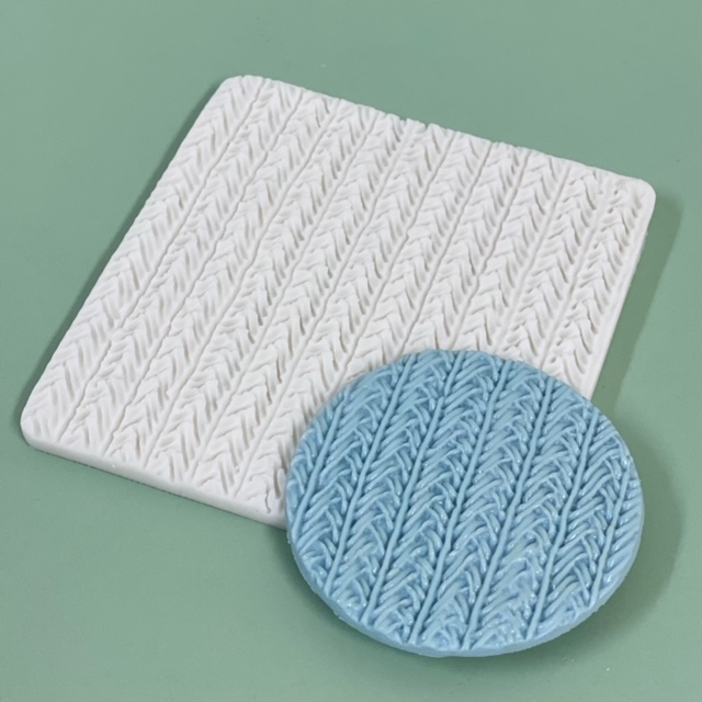 silicone cross-stitch texture