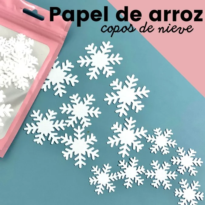 Copos de nieve de oblea