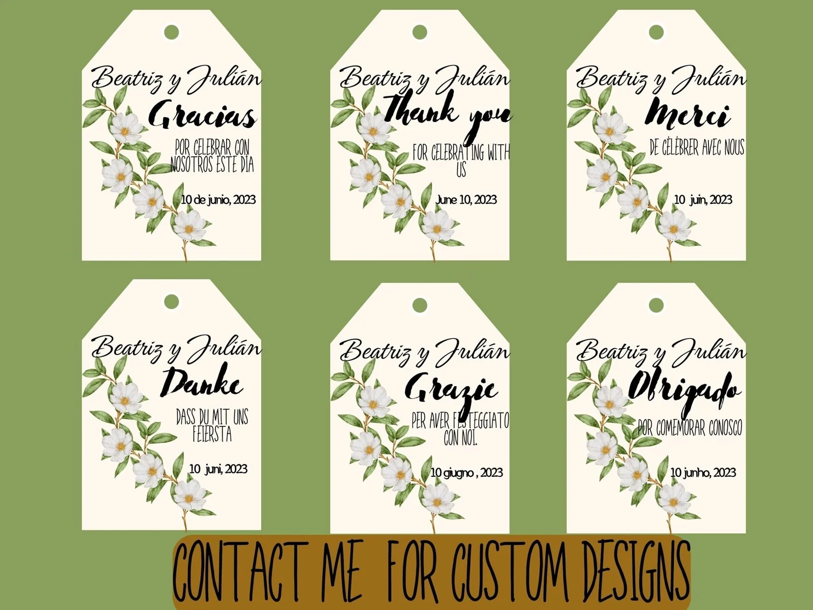 Wedding details with white flowers - Image 3