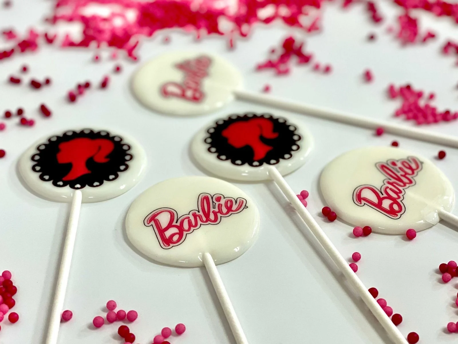 Piruletas personalizadas Barbie silueta - Imagen 2