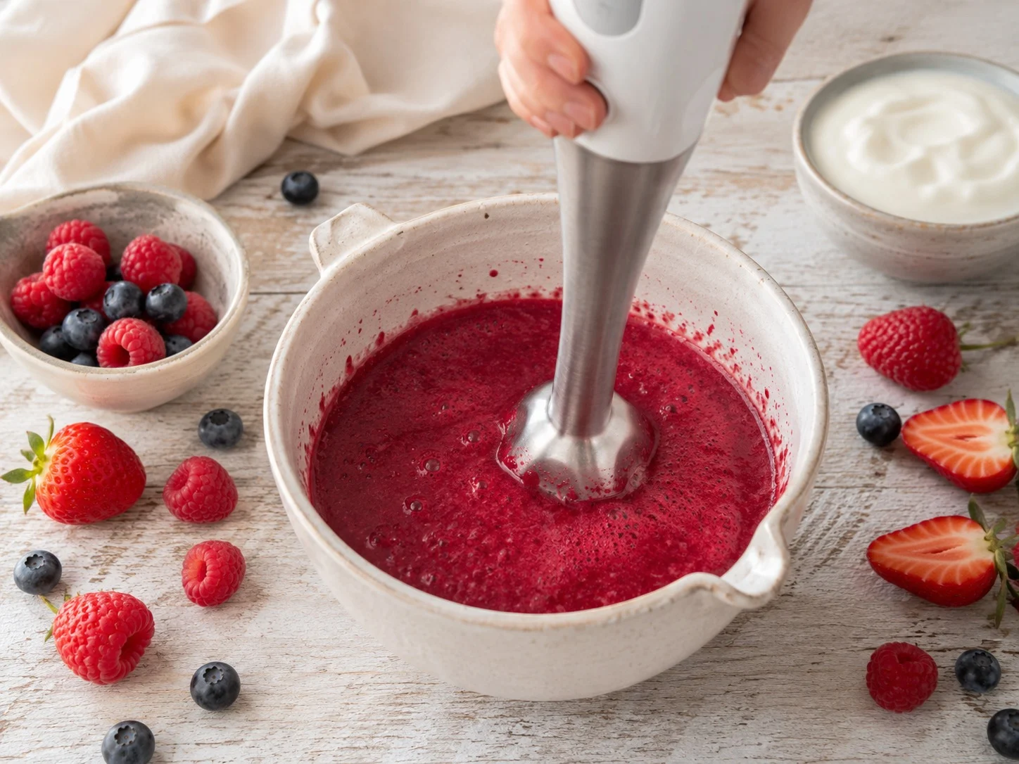 Polo de yogurt y frutos rojos con isomalt paso 4