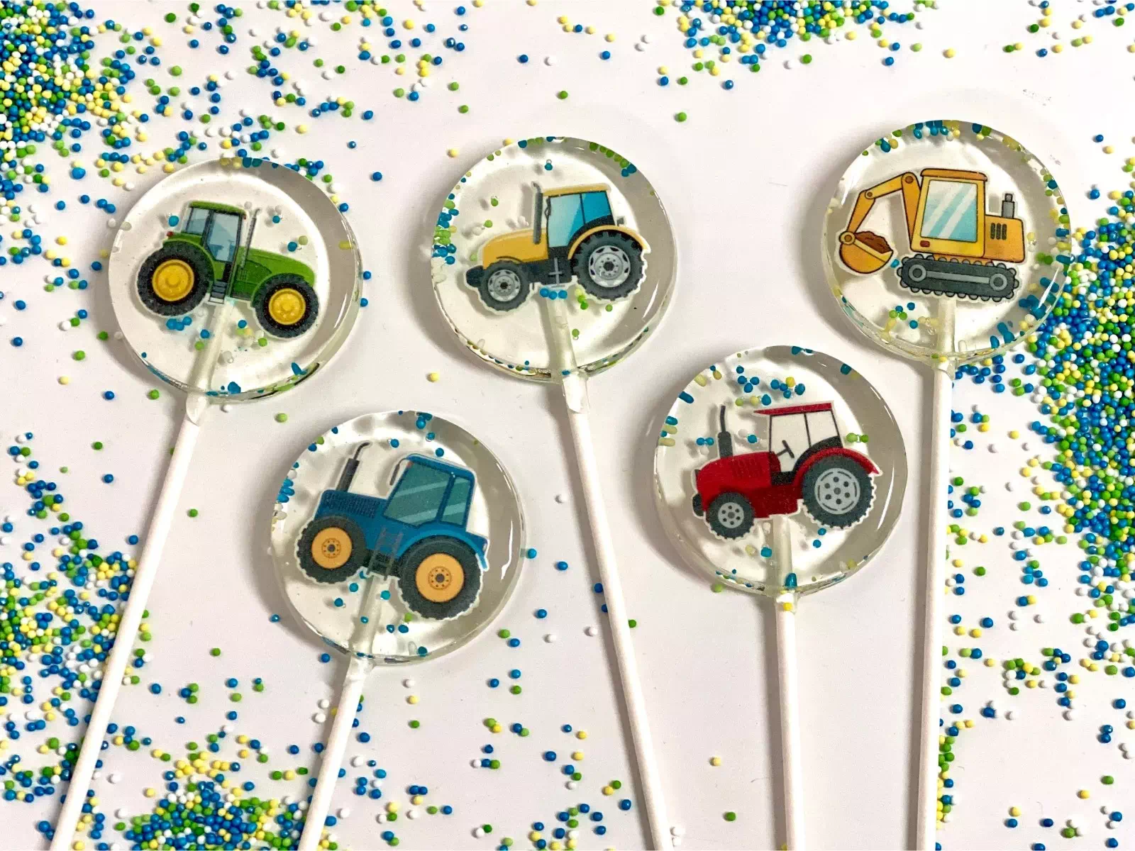 Piruletas personalizadas de tractores