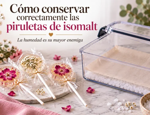 Cómo conservar correctamente las piruletas de isomalt: la humedad es tu mayor enemiga